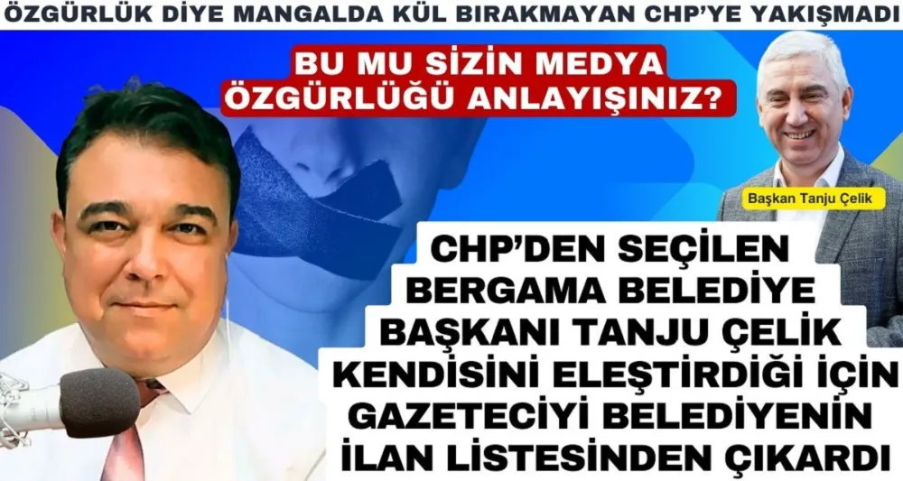 ELEŞTİRİLERE YANIT VEREMEYEN BAŞKANDAN GAZETECİYE EKONOMİK YAPTIRIM