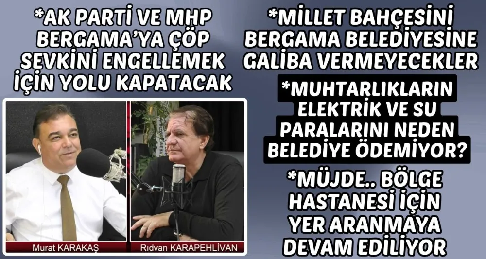 KARAKAŞ-KARAPEHLİVAN 25 EKİM 2025 YAYIN