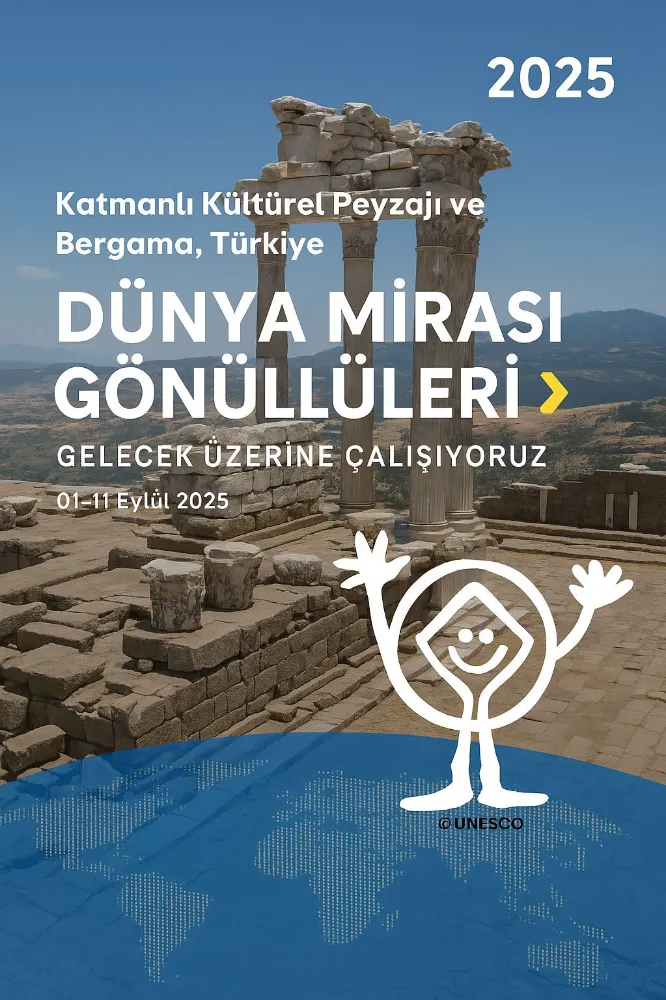 Bergama; UNESCO Dünya Mira Gönüllüleri 2025 Kampanyasında Türkiye’yi temsil edecek